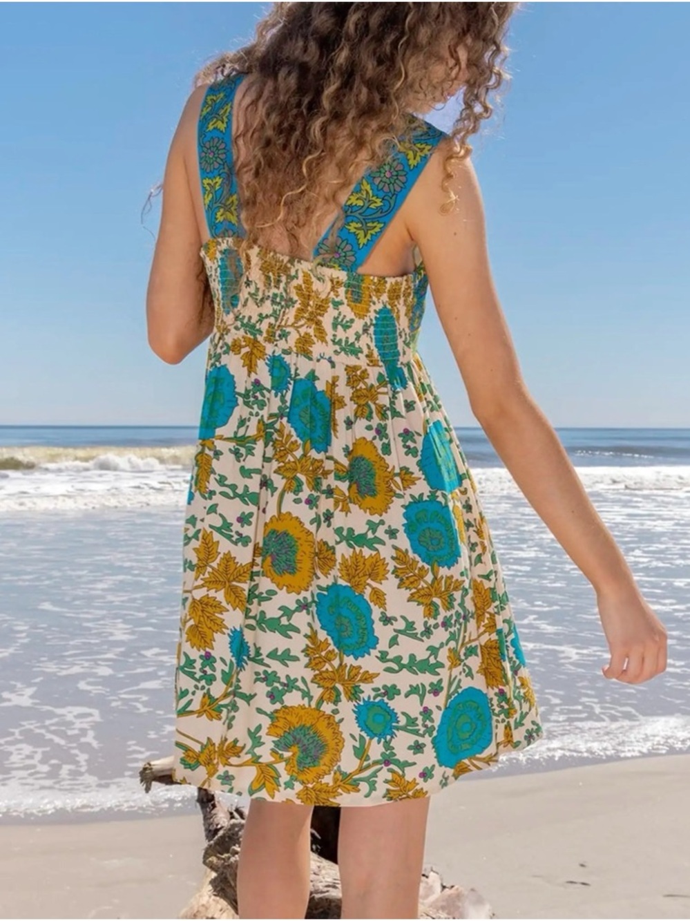 Natural Life Women's Tricia Mini Dress, Size Small, Boho Revival Hippie Sundress